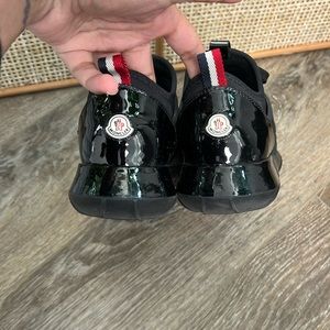 Moncler black nylon shoes